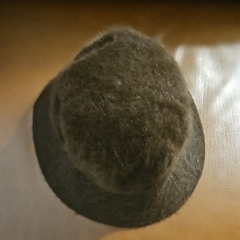 Vintage French Brown Rabbit Fur Bucket Hat - Picture 6 of 9